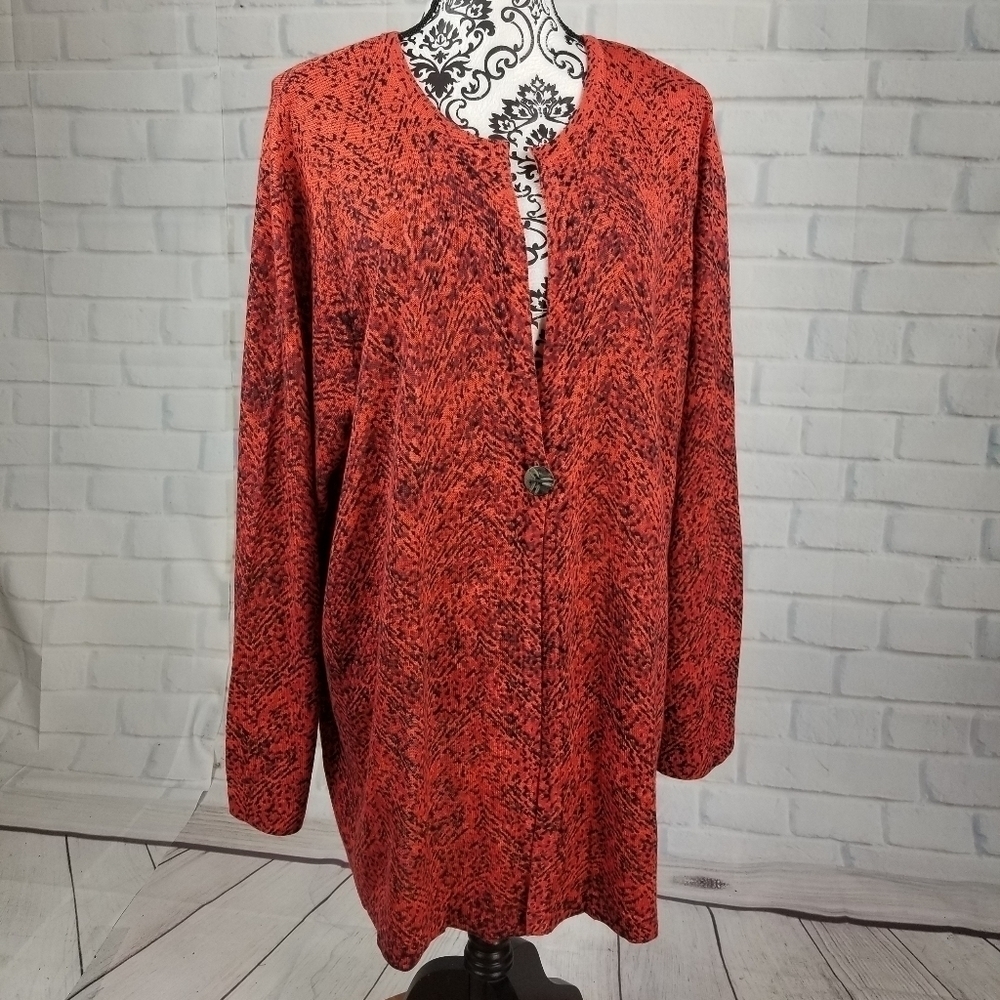 Liz & Me button front size 2x long sleeve sweater
